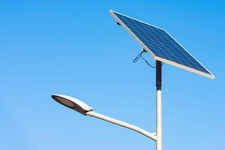 Solar panel angle adjustment