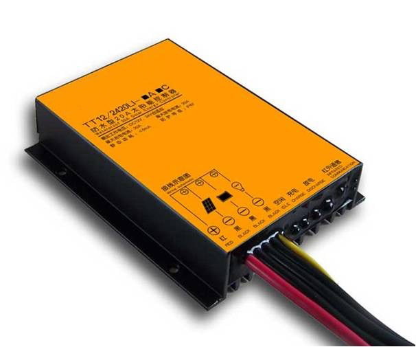 Solar light controller with 12V connections