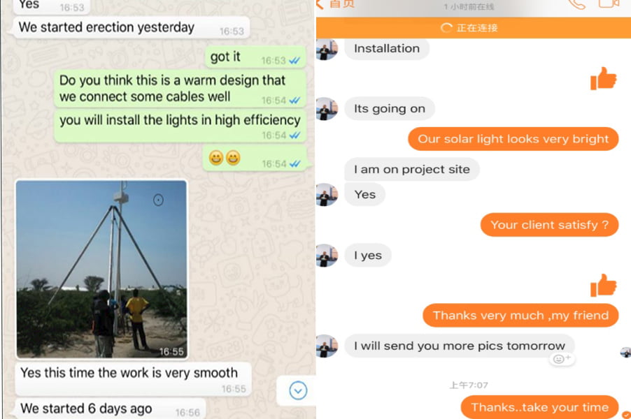 Solar lighting project