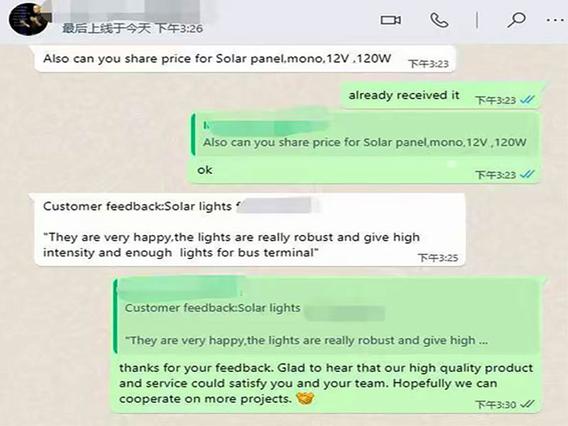 Solar lighting installation